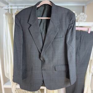 Towncraft Men’s size 42 short gray suit, classic gentleman, professional SI-049